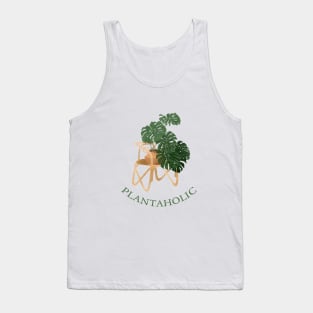 Plantaholic Monstera Illustration Tank Top